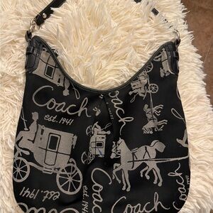 Rare Coach Black and Gray Women's Bag